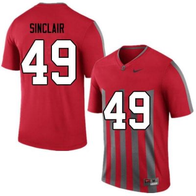 NCAA Ohio State Buckeyes Men's #49 Darryl Sinclair Retro Nike Football College Jersey FWI0845HO